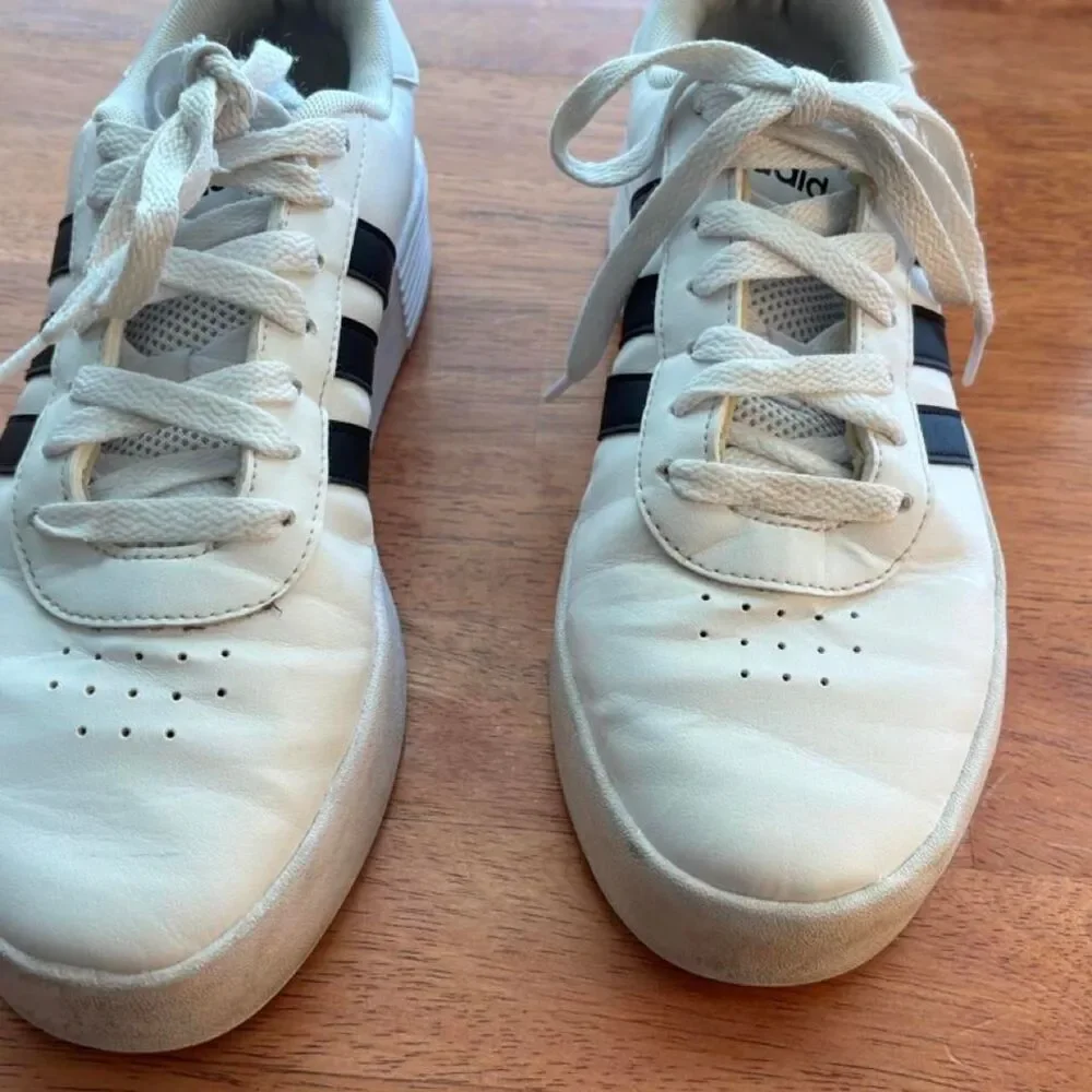 Adidas Women's White and Black Trainers